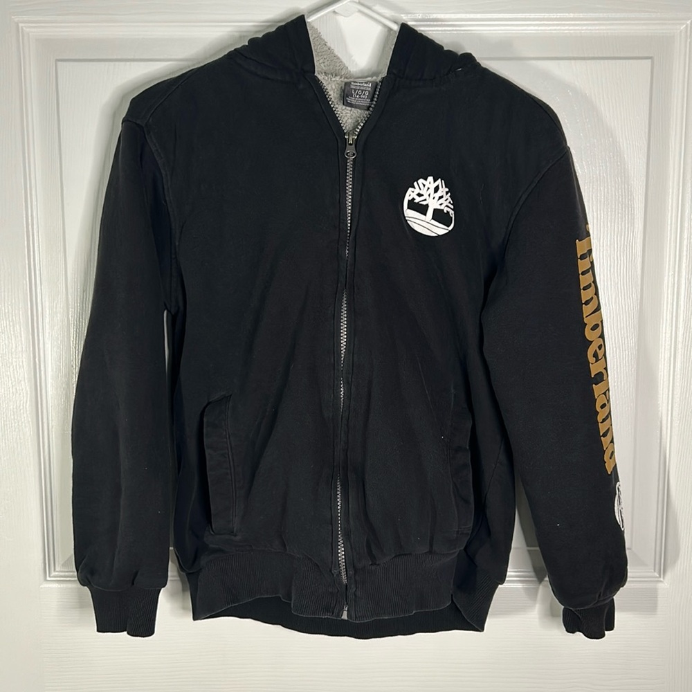 Boys Timerland Sherpa Lined Zipped Hoodie